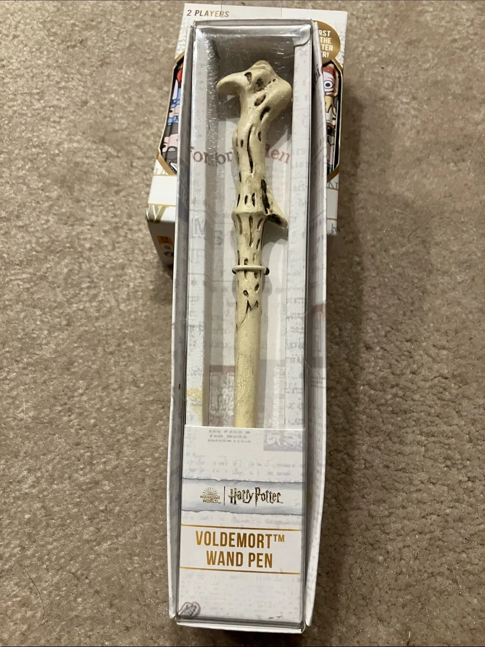 Harry Potter Voldemort Wand Pen & Harry Potter Trivia Card Game bundle